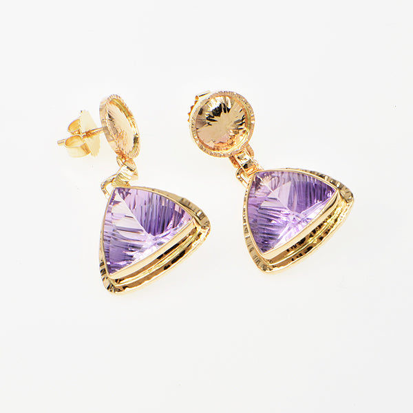 Amethyst Faceted Earrings