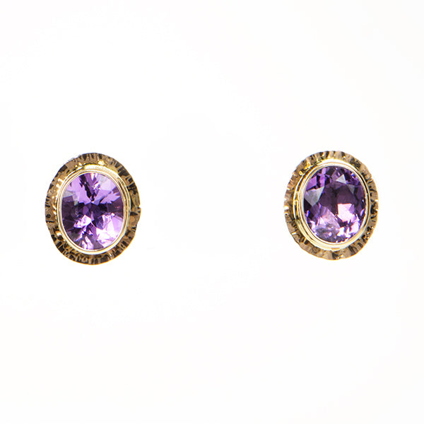Lavender Amethyst Faceted Earrings