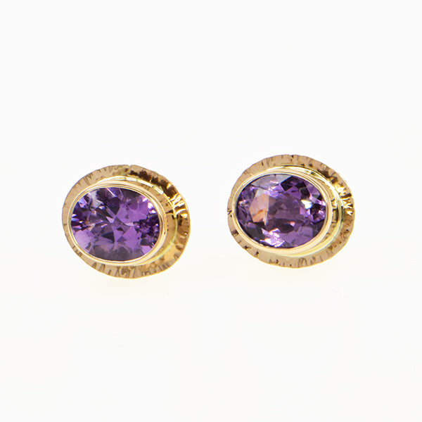 Lavender Amethyst Faceted Earrings