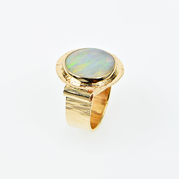 Crystal Opal Cabochon Ring