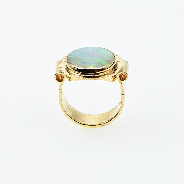 Crystal Opal Cabochon Ring