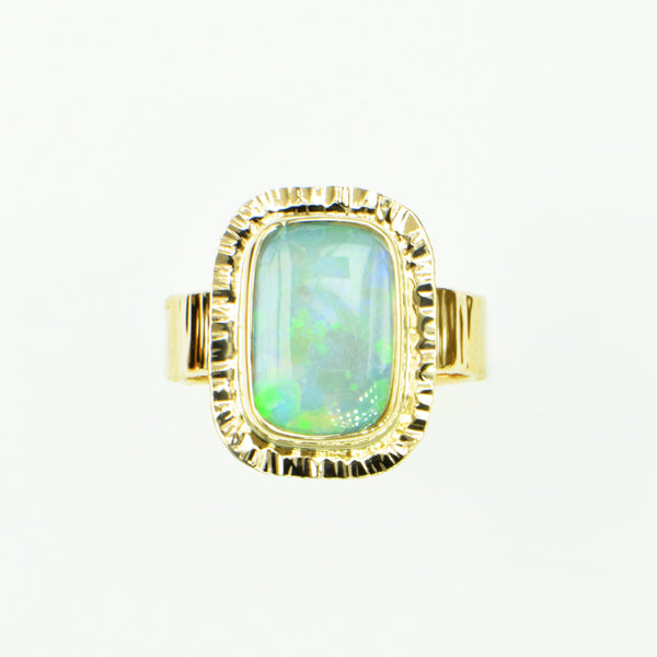 Crystal Opal Cabochon Ring
