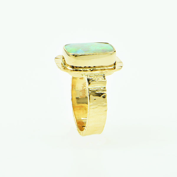 Crystal Opal Cabochon Ring