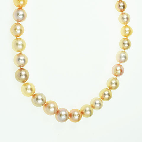 Jumbo Multicolor Freshwater Pearls with Imperial Jasper Cabochon Necklace