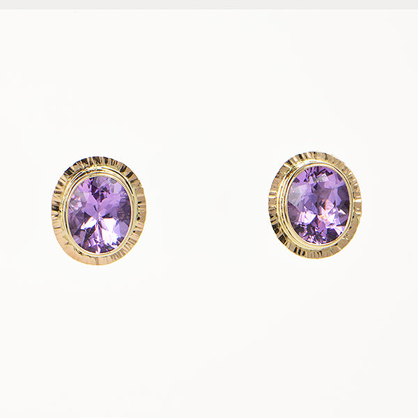 Lavender Amethyst Faceted Earrings