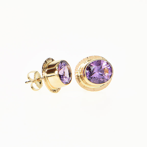 Lavender Amethyst Faceted Earrings
