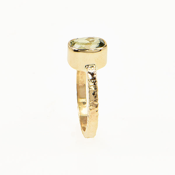 Chrysoberyl Faceted Ring