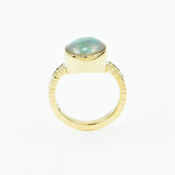 Crystal Opal Cabochon Ring