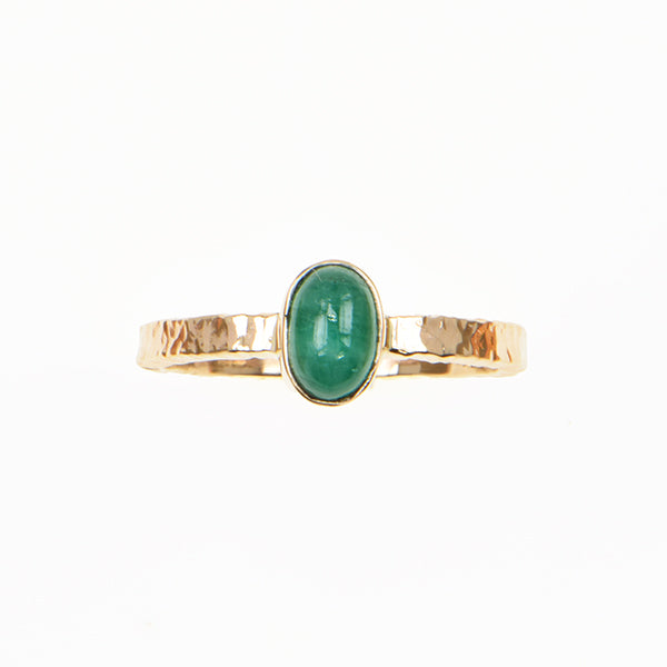 Emerald Cabochon Ring