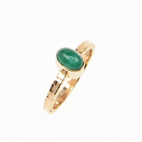 Emerald Cabochon Ring