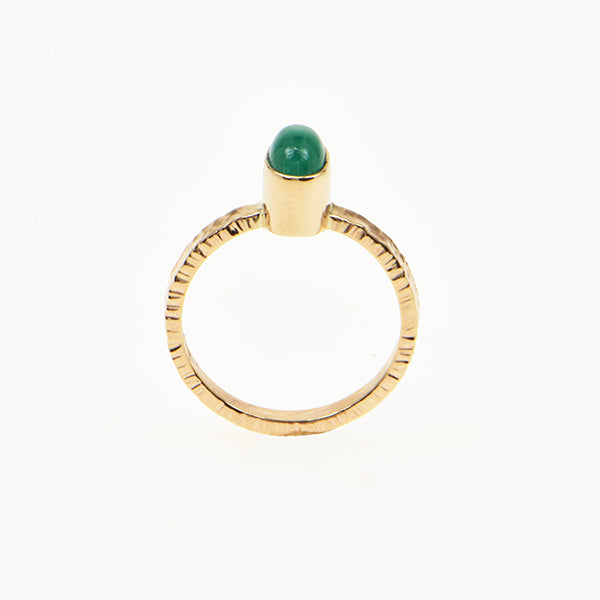 Emerald Cabochon Ring