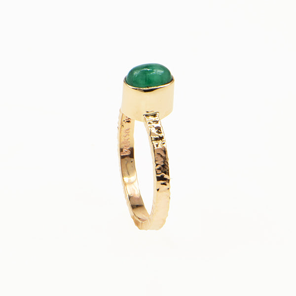 Emerald Cabochon Ring