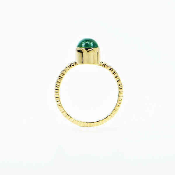 Emerald Cabochon Ring