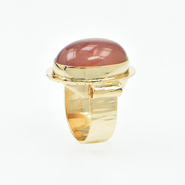 Grossular Garnet Cabochon Ring