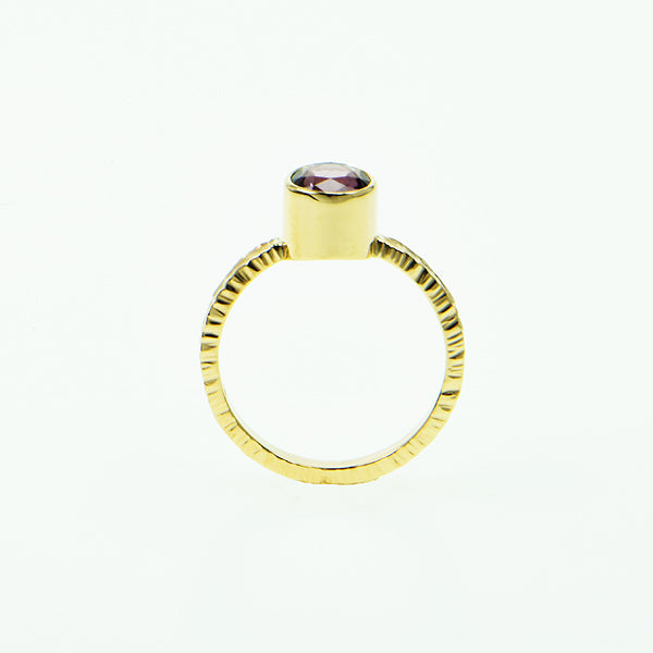 Lavender Spinel Faceted Ring