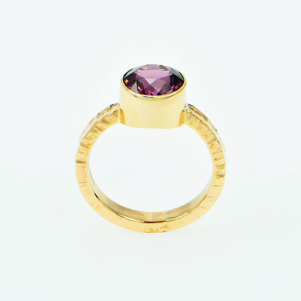 Lavender Spinel Faceted Ring