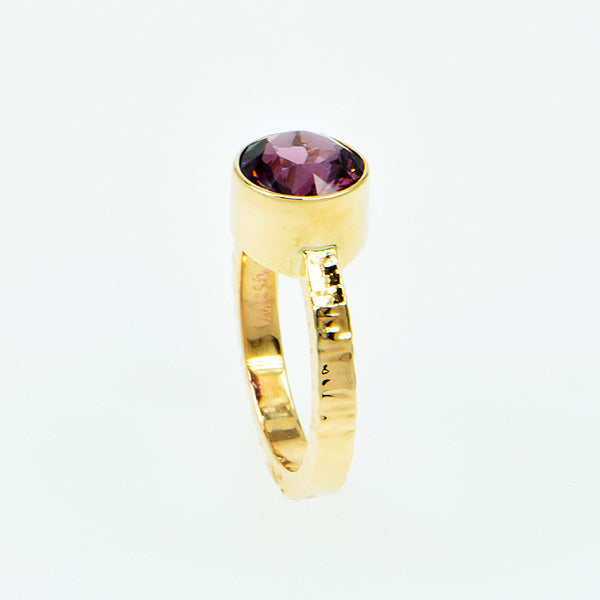 Lavender Spinel Faceted Ring