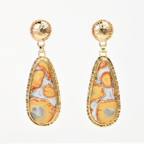 Maligano Jasper Cabochon Earrings