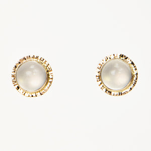 Afghan Moonstone Cabochon Earrings