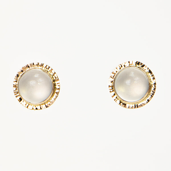 Afghan Moonstone Cabochon Earrings