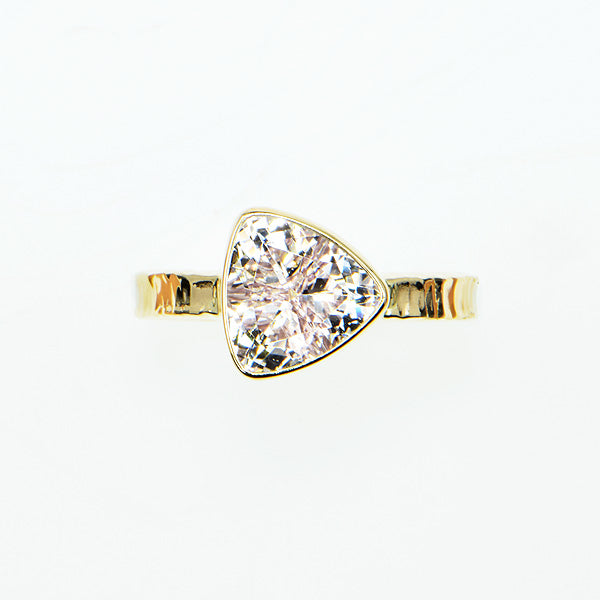 Morganite Faceted Ring