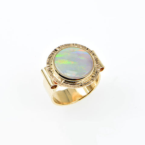 Crystal Opal Cabochon Ring