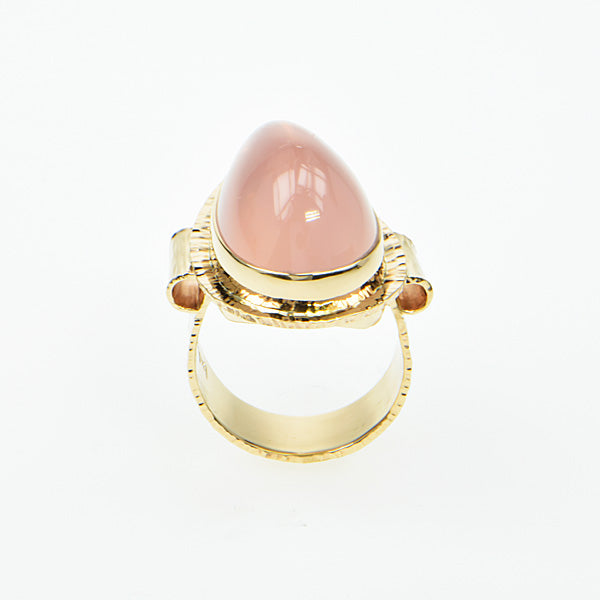 Rose Quartz Cabochon Ring