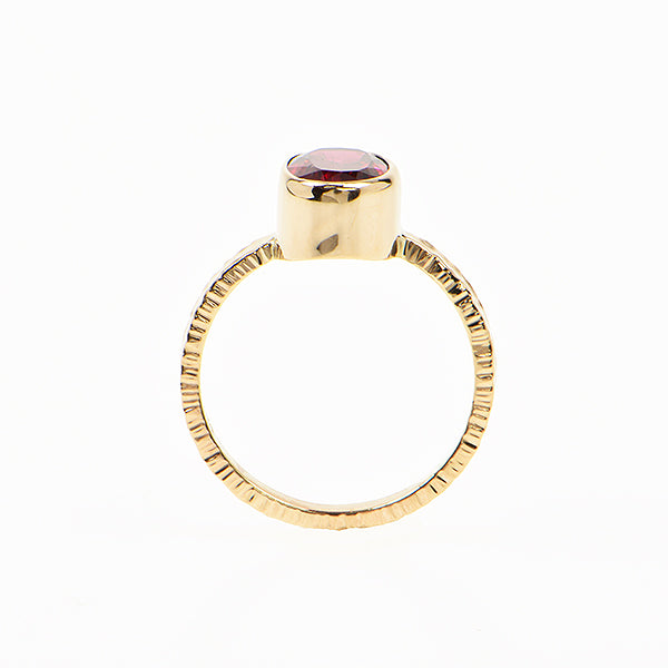 Rubellite Tourmaline Faceted Ring