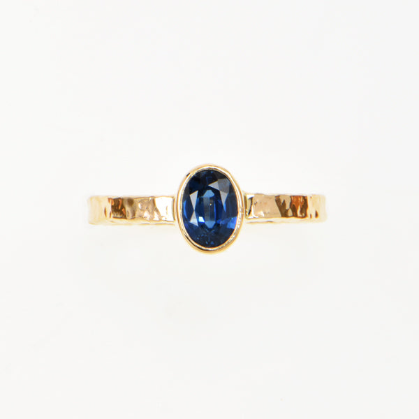 Ceylon Sapphire Faceted Ring