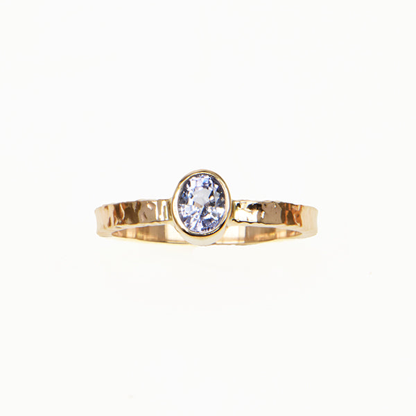 Ceylon Sapphire Faceted Ring