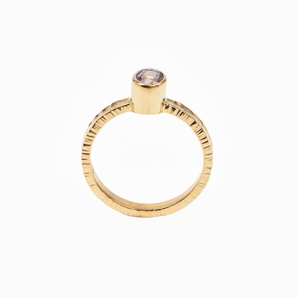 Ceylon Sapphire Faceted Ring