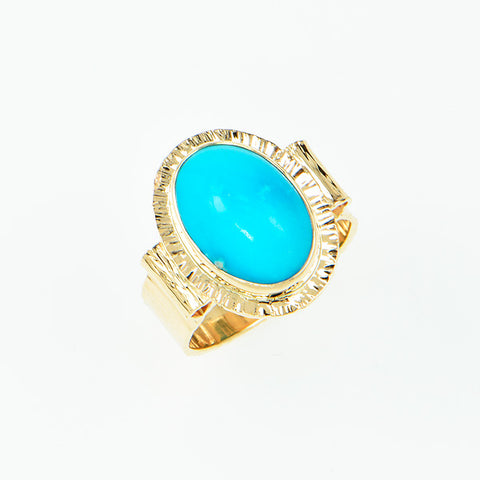 Sleeping Beauty Turquoise Cabochon Ring