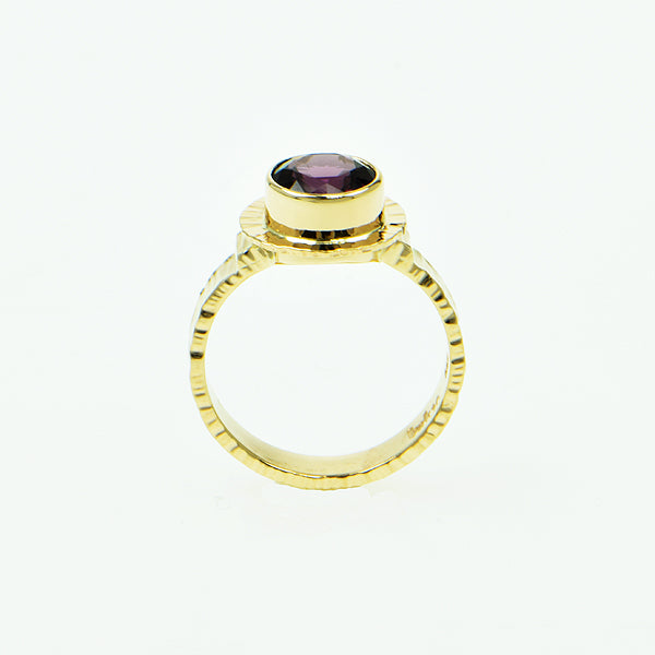 Lavender Ceylon Spinel Faceted Ring