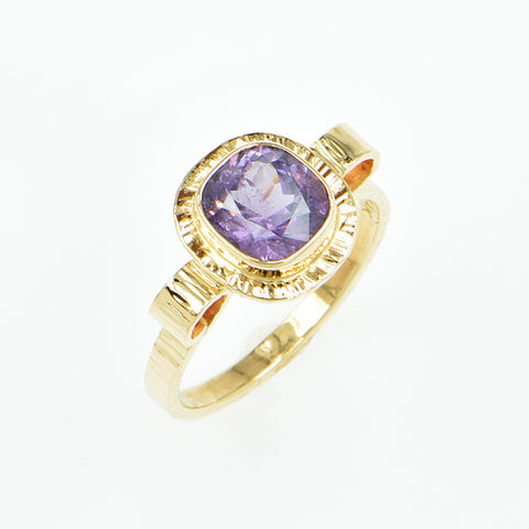 Lavender Spinel Faceted Ring