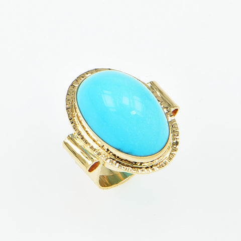 Sleeping Beauty Turquoise Cabochon Ring