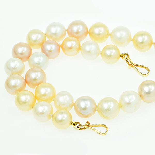 Irai Citrine Faceted and Multi-color Freshwater Pearl Necklace