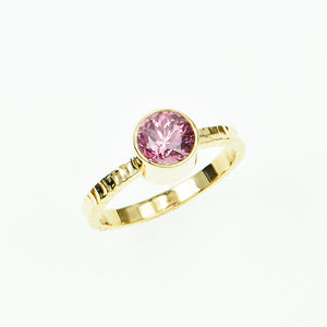 Pink Ceylon Spinel Faceted Ring