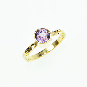 Lavender Ceylon Spinel Faceted Ring